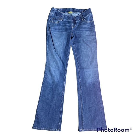 COPY - Size 6 LONG Old Navy Maternity Jeans w Woven Waistband Bootcut - Picture 7 of 7